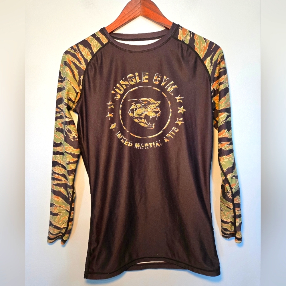 Asgard503 Long‎ Sleeve Rash Gaurd Jungle Gym MMA Unisex Size Small